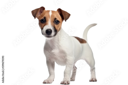 Jack Russell Terrier Dog Puppy, Full Body. Isolated On A Transparent Background, Png. Generative AI © Anastasiia