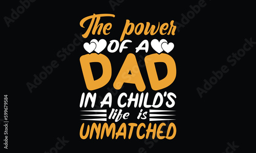 Father's Day" T-shirt design vector.