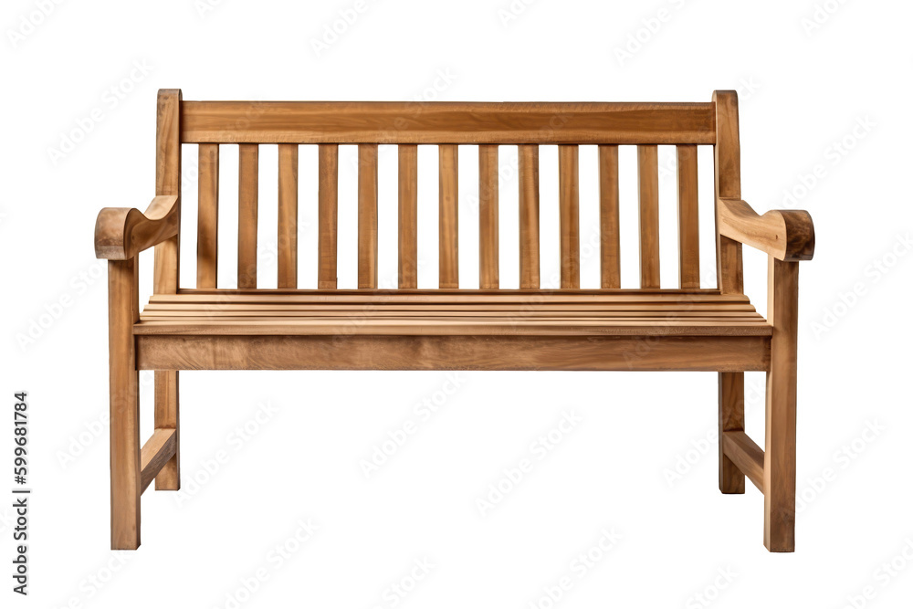 Bench Wooden. Isolated On A Transparent Background, Png. Generative AI Bench Wooden. Isolated On A Transparent Background, Png. Generative AI