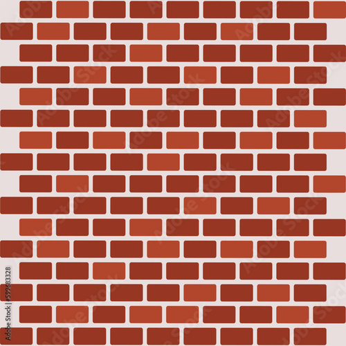 Brown brick wall background - Vector © Jureeporn