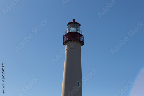 This is Cape May point lighthouse in New Jersey. I love the white look of its tower and the red top to it that stands out from so many. This beacon of hope helps people at sea to navigate.