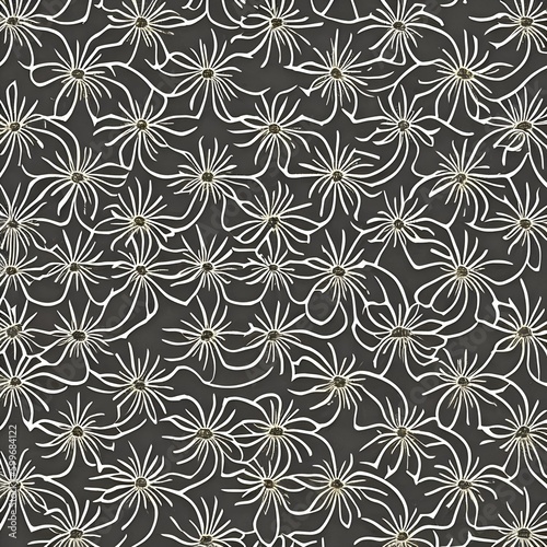 A repeating pattern of stars and circles in shades of silver and gold5, Generative AI