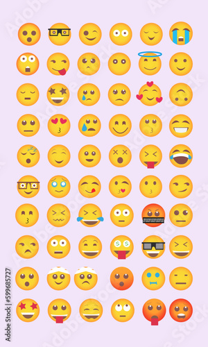 Beautiful emojis for social media, which you can use for your work needs (ID: 599685727)