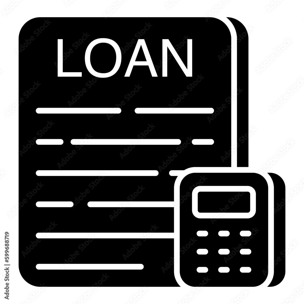 A trendy design vector of loan paper A trendy design vector of loan paper