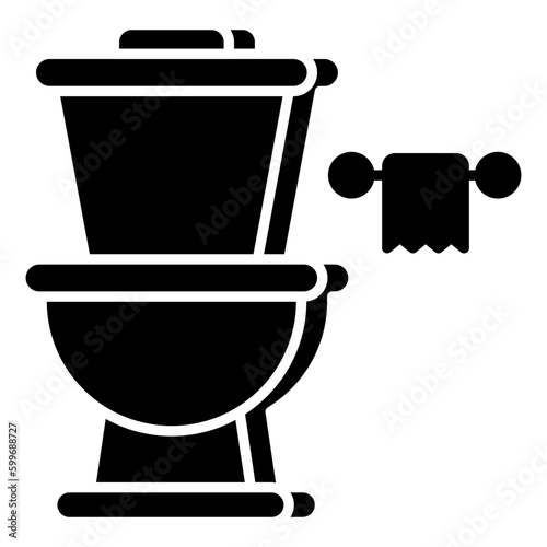An icon design of commode
