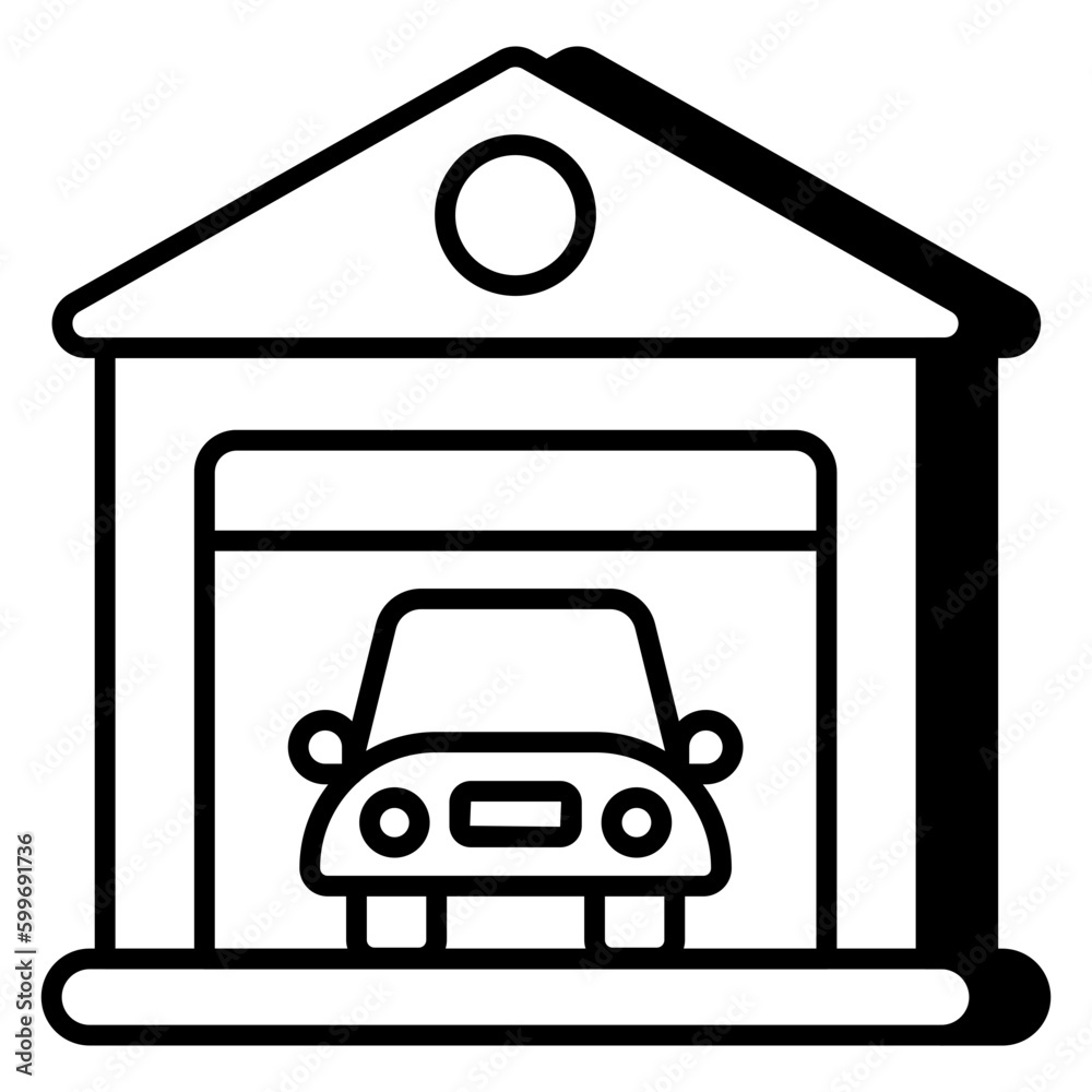 Premium download icon of garage Premium download icon of garage