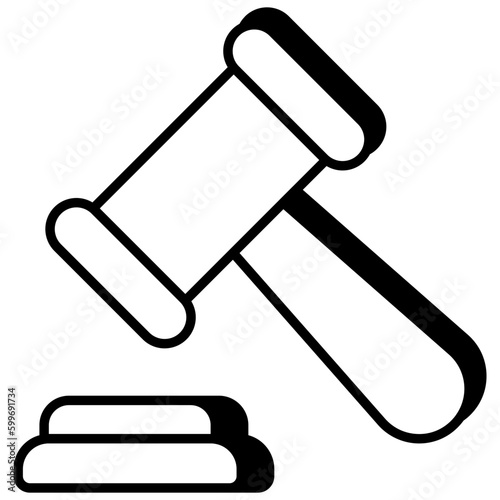 Trendy design icon of auction