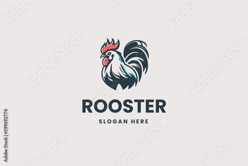 rooster logo, animal vector, business brand