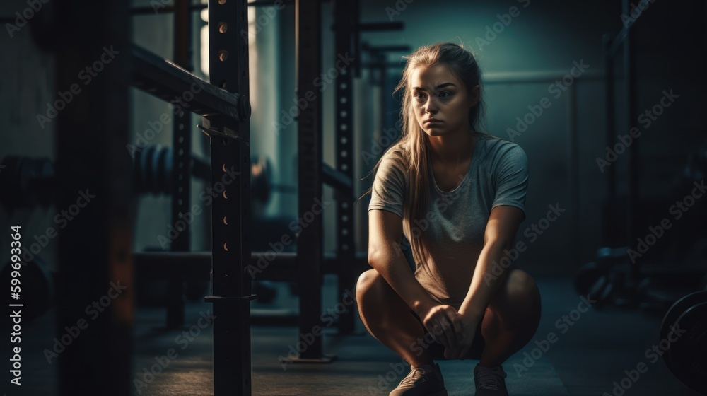 Strength and Determination: Awe-Inspiring Progress at the Gym, generative ai