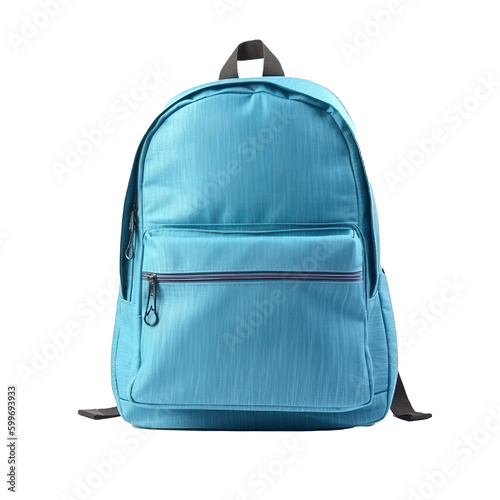School backpack isolated. Illustration AI Generative. photo