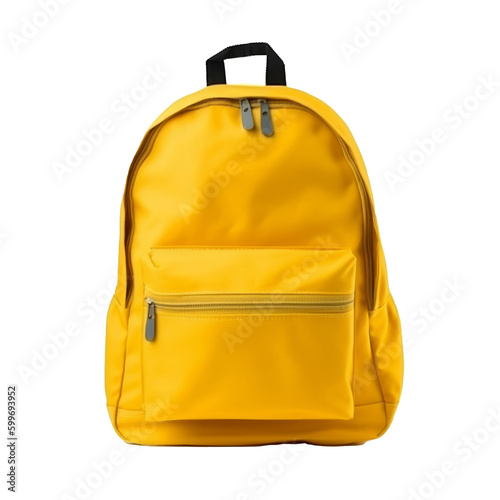 Obraz na płótnie School backpack isolated. Illustration AI Generative.