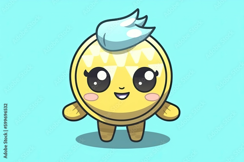 cartoon character wearing a blue hat Generative AI cartoon character wearing a blue hat Generative AI
