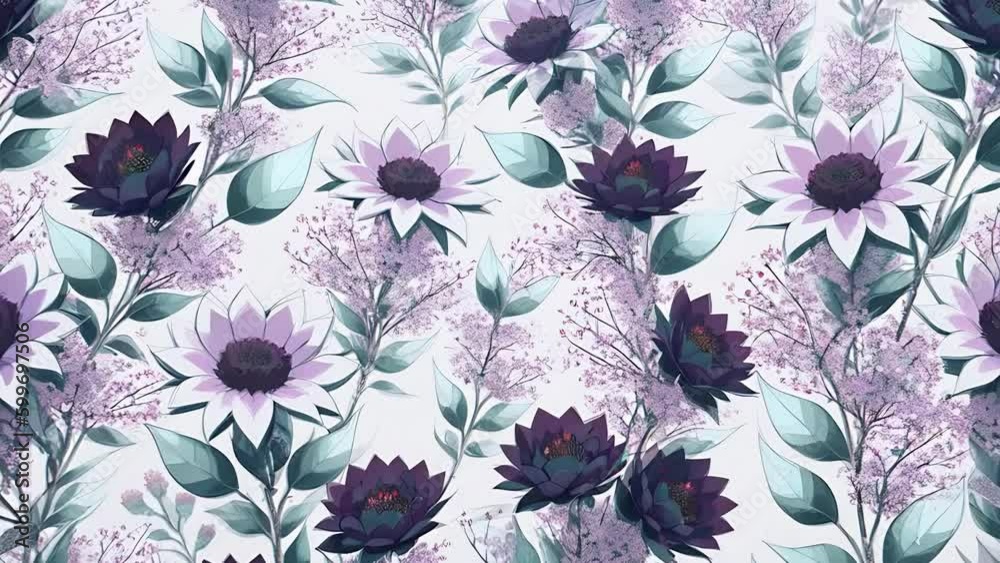 Vintage flowers composition. Floral background with lot of colorful ...