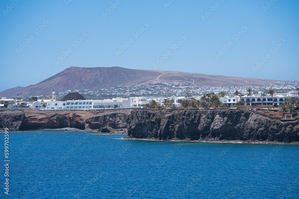 Mirador Maritimo and Mirador Papagayo, panoramic views of the Lanzarote coast on a sunny day.