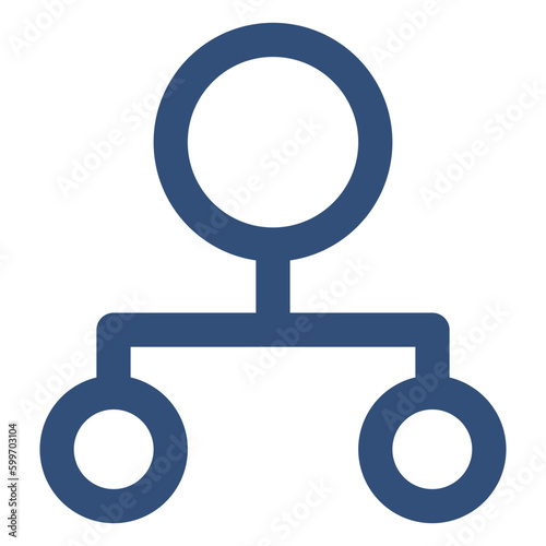Organization structure vector Icon design illustration. Business And Data Management Symbol (ID: 599703104)
