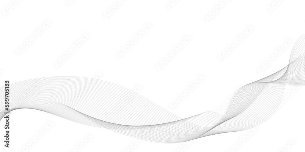 Tech grey abstract wave digital element for design. Curved wavy line design element Tech grey abstract wave digital element for design. Curved wavy line design element