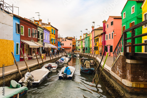 Obraz na plátne Venice, Burano, Murano streets and canals