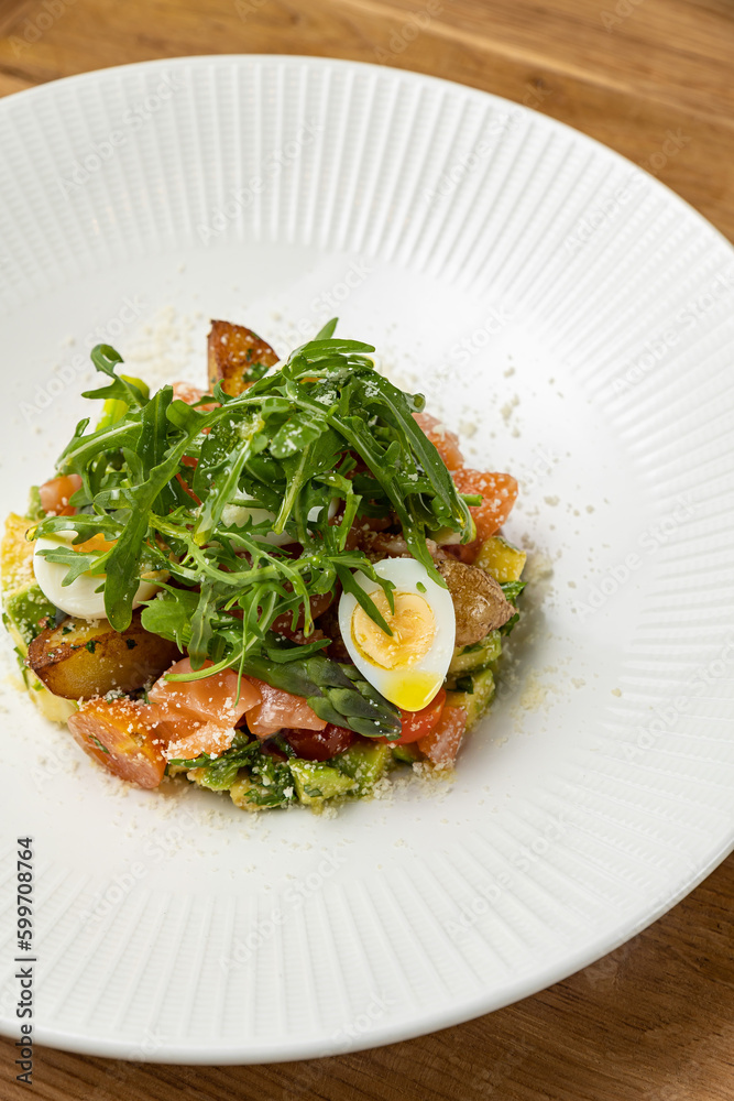 delicious salad on the table
