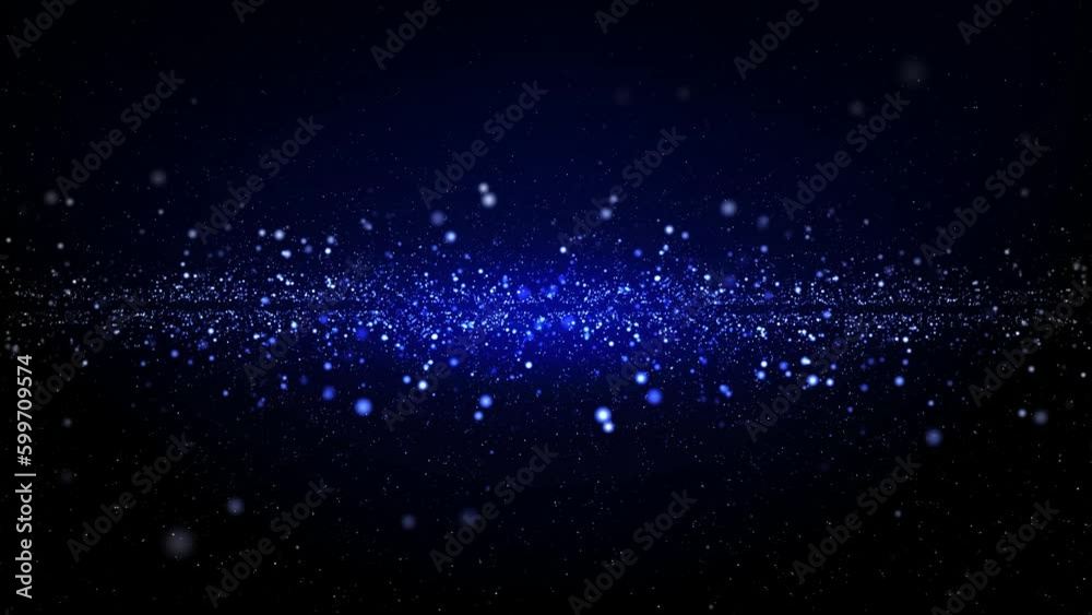4k Blue Particles Background Loop 4k Blue Particles Background Loop