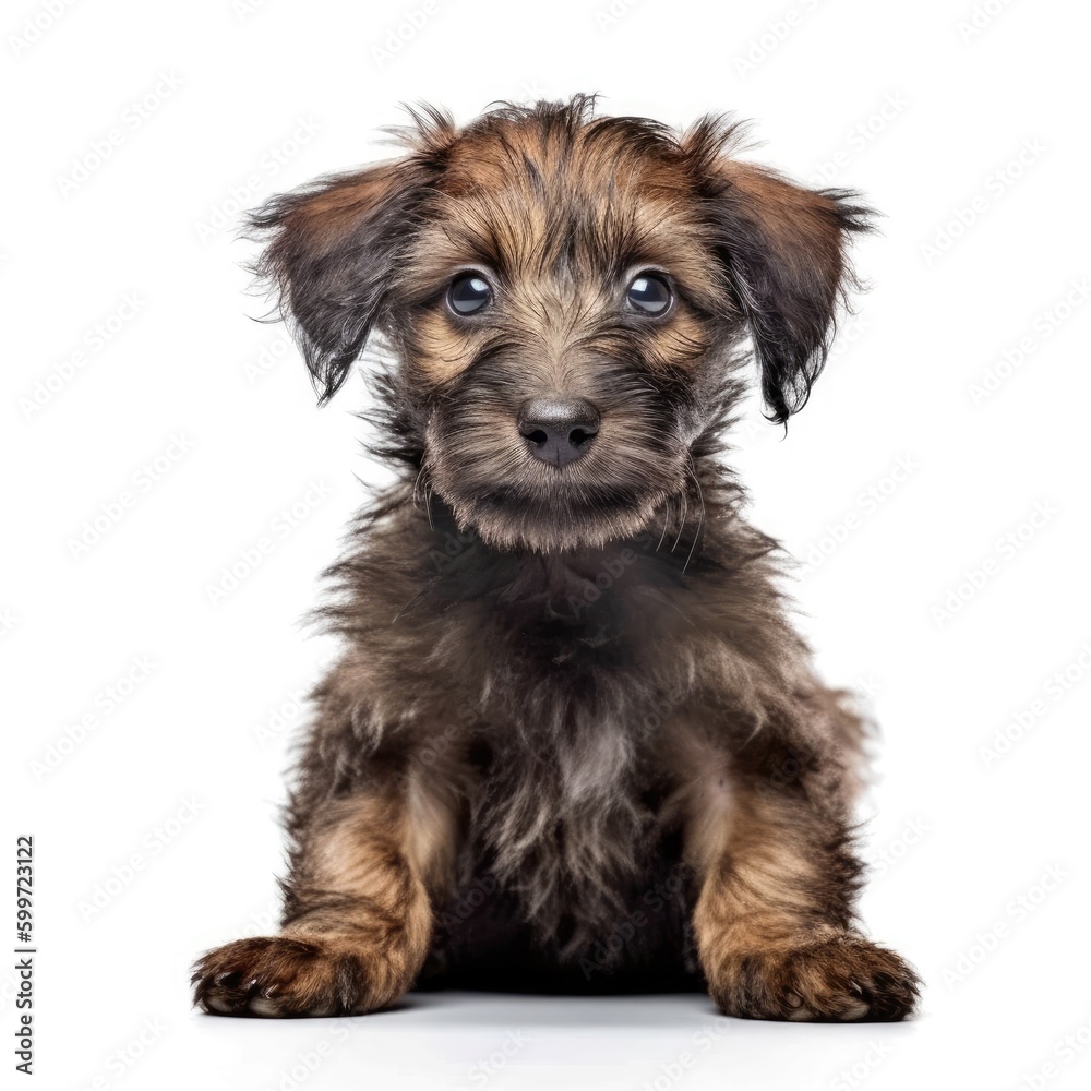 Baby Dog isolated on white (generative AI) Baby Dog isolated on white (generative AI)