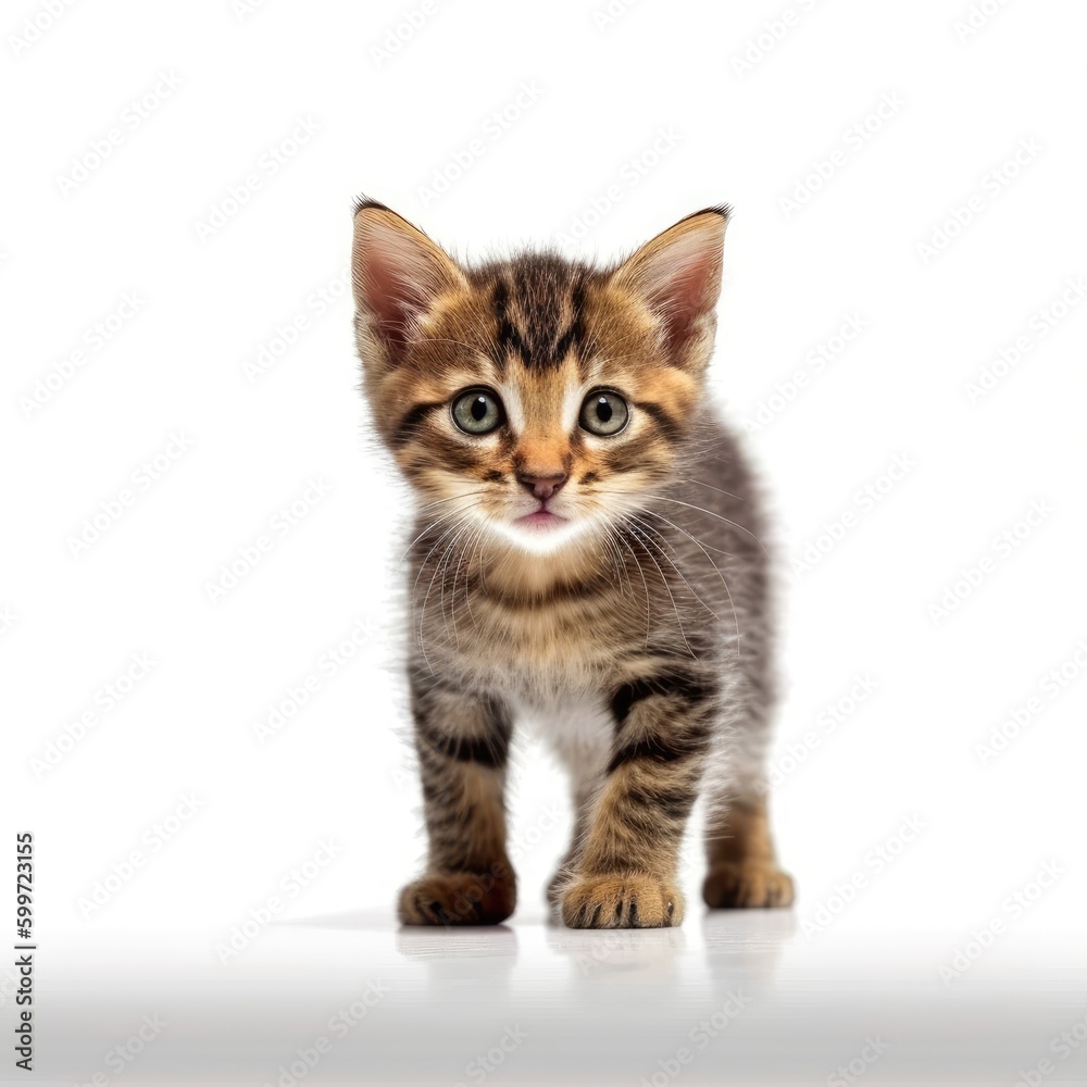 Baby Cat isolated on white (generative AI) Baby Cat isolated on white (generative AI)