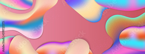 Vector abstract colorful colourful gradient background with fluid shapes