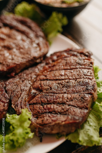 Barbecue - Ancho Steak Fillet roasted on charcoal