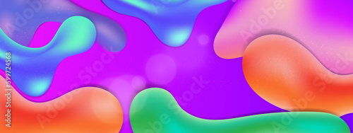 Vector modern colorful colourful abstract background with fluid shapes