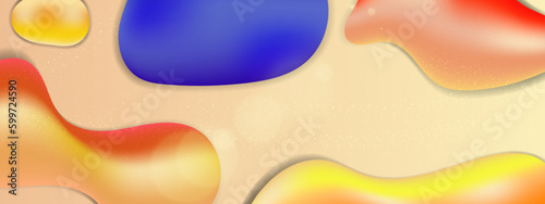 Vector abstract colorful colourful gradient background with fluid shapes