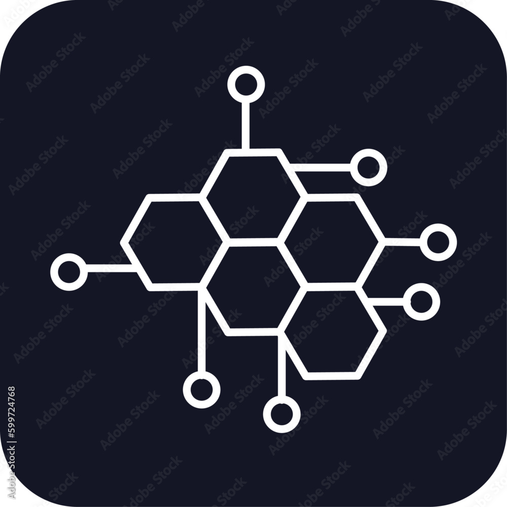 Nanotech technology icon with black filled line outline style. symbol, formula, line, design, scientific, isolated, logo. Vector Illustration Nanotech technology icon with black filled line outline style. symbol, formula, line, design, scientific, isolated, logo. Vector Illustration