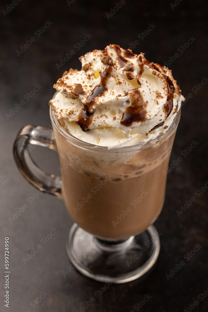 Drink - Amarula liqueur with chocolate shavings and whipped cream Drink - Amarula liqueur with chocolate shavings and whipped cream
