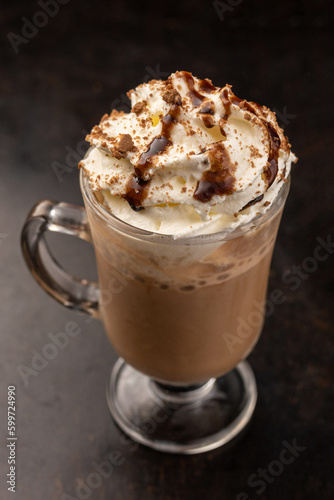 Drink - Amarula liqueur with chocolate shavings and whipped cream