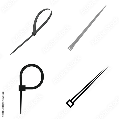 cable ties icon vector