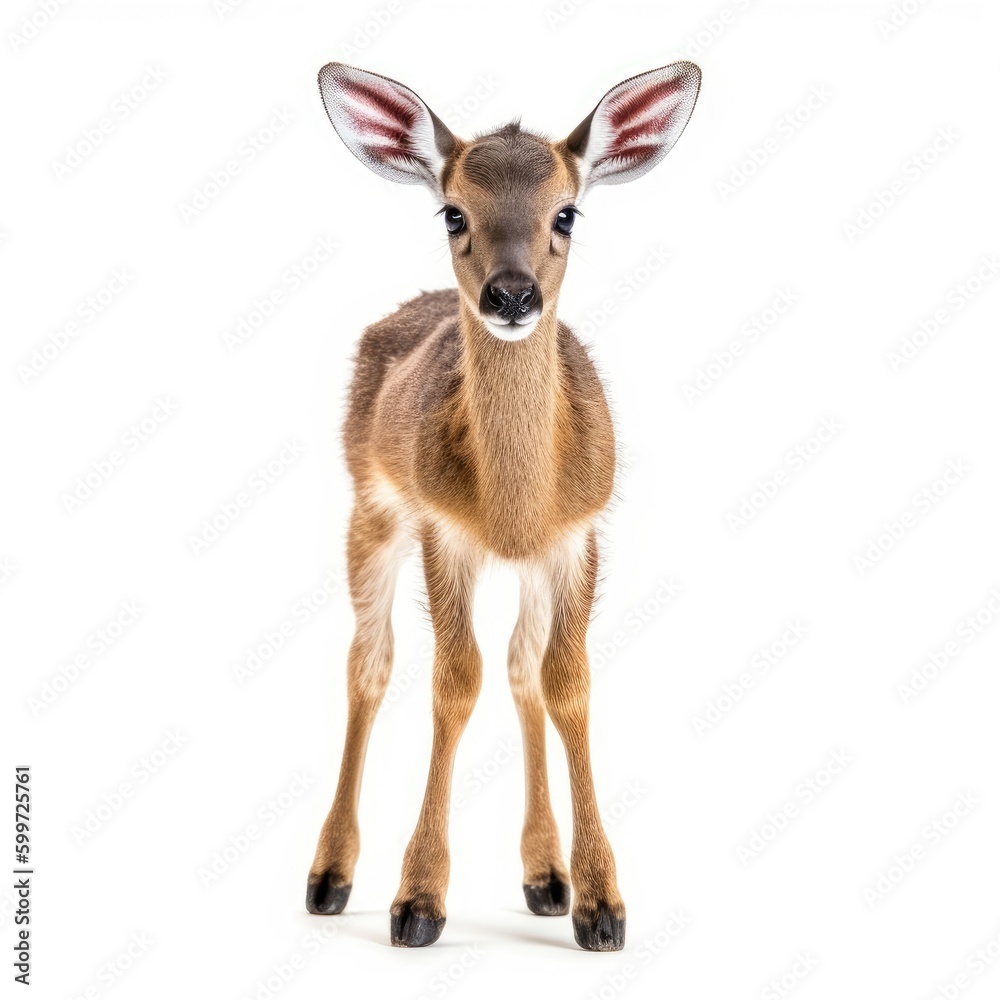 Baby Antelope isolated on white (generative AI) Baby Antelope isolated on white (generative AI)
