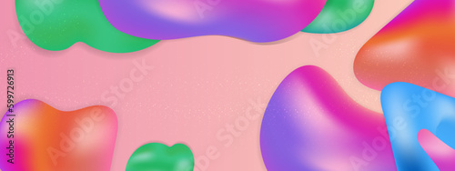 Vector modern colorful colourful abstract background with fluid shapes