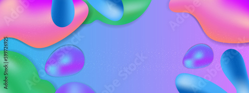 Vector abstract colorful colourful gradient background with fluid shapes