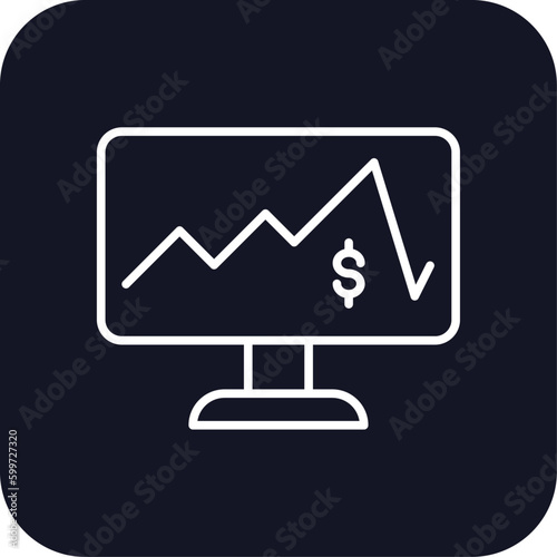 YAY finance and money icon with black filled line outline style. finance, diagram, financial, management, growth, information, market. Vector Illustration