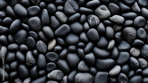 black stones background. Generative AI