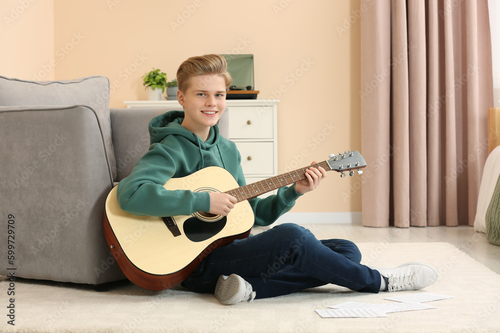 Playing 2024 acoustic guitar