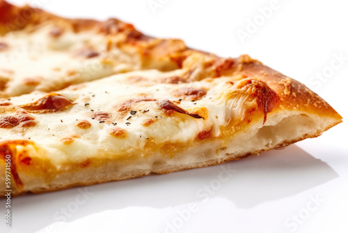 Pizza bianca - pizza without tomato sauce, usually with olive oil and cheese. Generative AI.