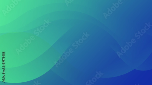 Abstract Gradient Green Blue liquid background. Modern background design. Dynamic Waves. Fluid shapes composition. Fit for website, banners, brochure, posters