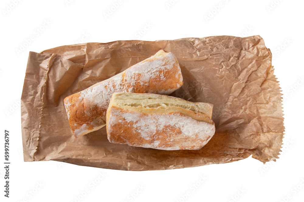 Fresh homemade yeast rustic bread with transparent background png Fresh homemade yeast rustic bread with transparent background png