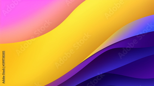 abstract colorful background in pink violet and yellow.Image Generative AI.