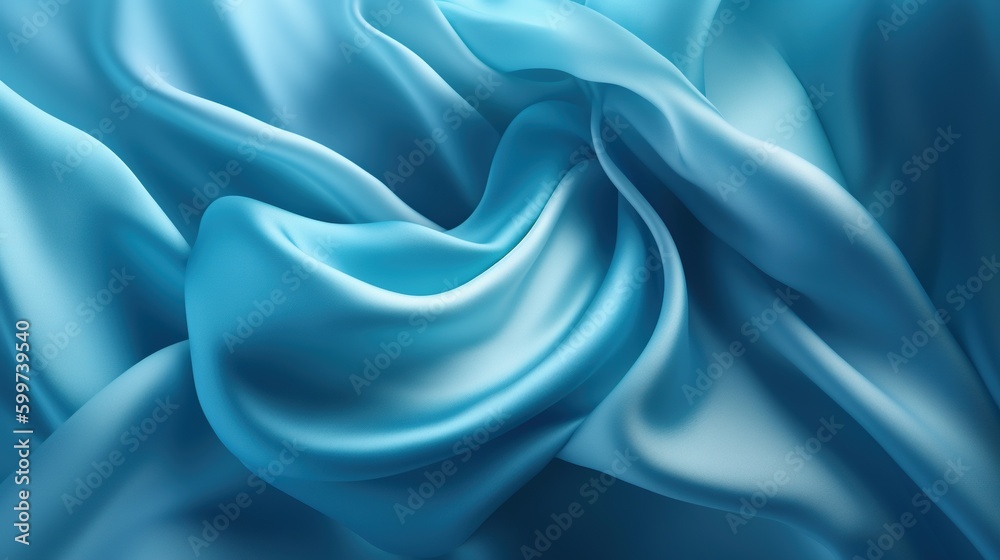Realistic Blue Satin Fabric Texture Background Realistic Blue Satin Fabric Texture Background