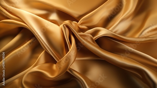 Luxury Gold Satin Fabric Background