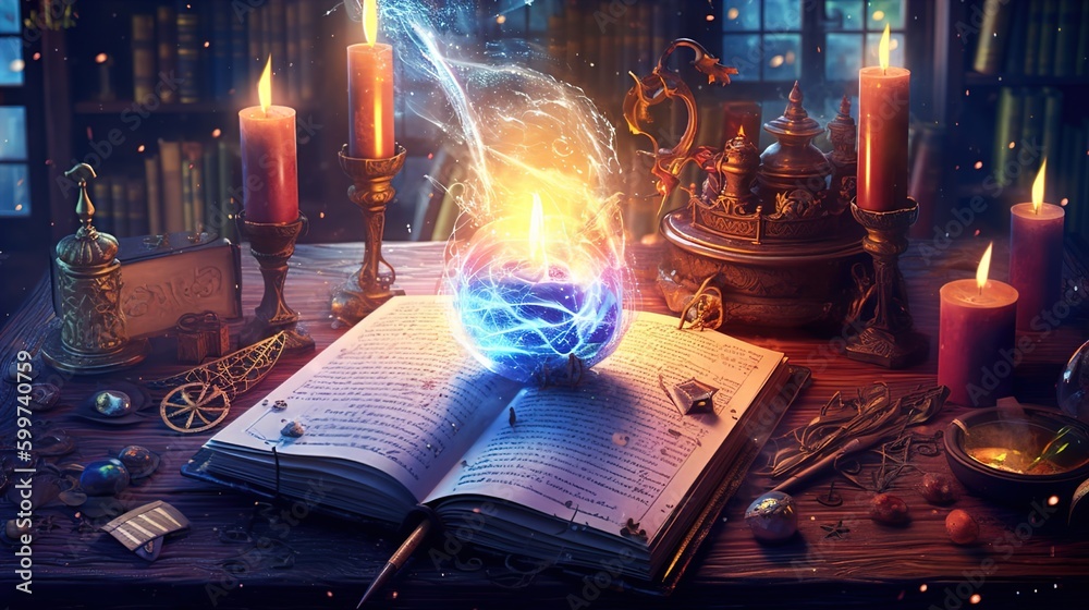 a sorcerer’s spell book