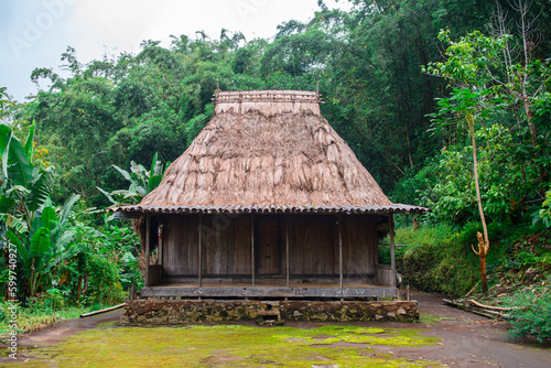 traditional bena village in flores island, indonesia  photo
