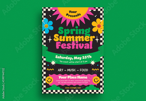 Colorful Spring Summer Festival Event Flyer (ID: 599744702)