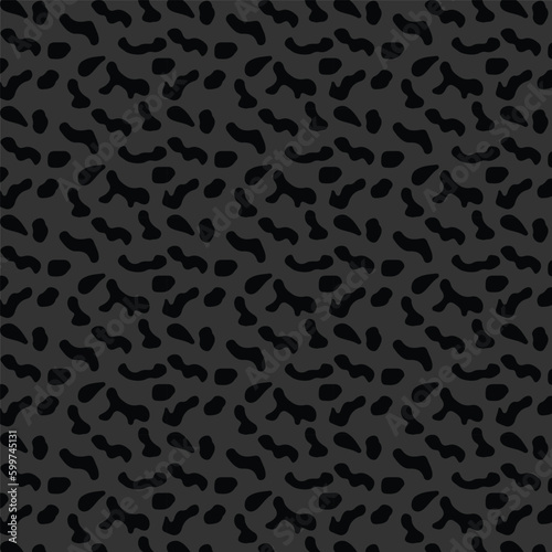 Abstract Leopard Skin Seamless Vector Patterns. Abstract Wild Animal Skin Print. Simple Irregular Geometric Design.