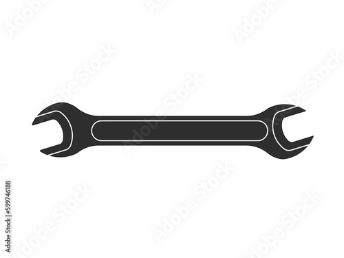 Wrench Icon in trendy flat style isolated on white background.repair icon vector. tools icon vector
